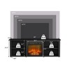 HOMLUX Modern Fireplace TV Stand for TVs up to 65" with Storage Media Console - 3 of 4