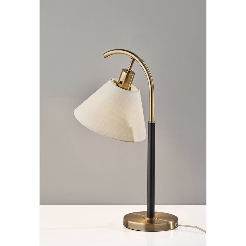 Jerome Table Lamp Black/Antique Brass - Adesso, 4 of 10