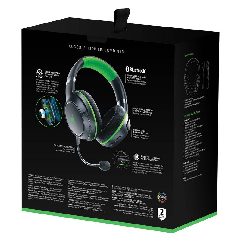 Razer Kaira Pro (Xbox Licensed) Wireless Multi-Platform Gaming Headset - Black, 6 of 10