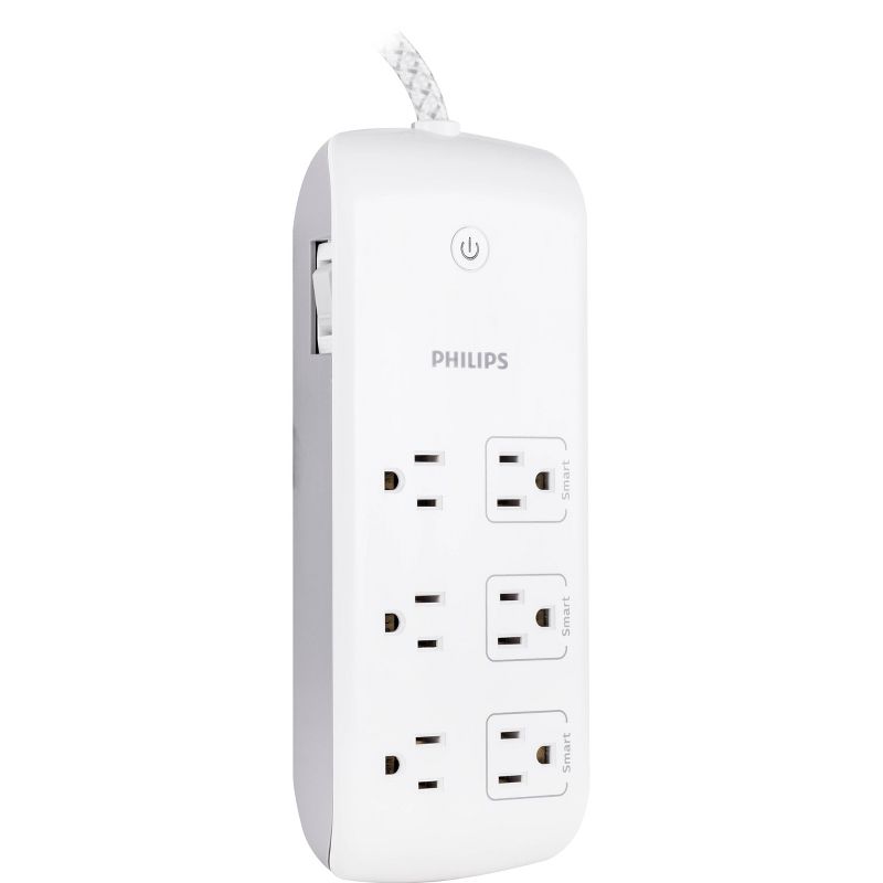 Philips Smart Plug 6-Outlet Surge Protector - 4ft. - White, 5 of 17