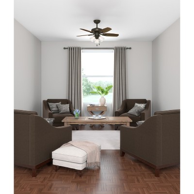 Elegant 42" New Bronze Ceiling Fan with Cherry & Mahogany Blades