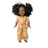 Doll Clothes Superstore Beary Cute Tangerine Pajamas Fit Our Generation American Girl My Life Dolls - 2 of 4