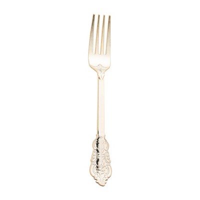 Smarty Had A Party Shiny Baroque Gold Plastic Forks - 600 pcs