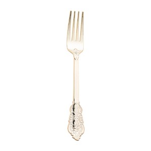 Smarty Had A Party Shiny Baroque Gold Plastic Forks - 600 pcs - 1 of 4