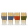 HOST Beer FREEZE Beer Glass Cups Set Drinking Glasses, Freezer Mugs with Gel Double Walled Cool Cups Plastic Multicolor 16oz Set of 4 - 4 of 4
