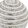 Whisen D3.9" Christmas Ball Ornaments, Plastic Decorative Hanging Ball Christmas Tree Ornaments, Set of 12 - Silver - 4 of 4