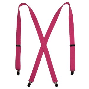 CTM Women's Elastic Clip-End 1 Inch Basic Suspenders - 1 of 4