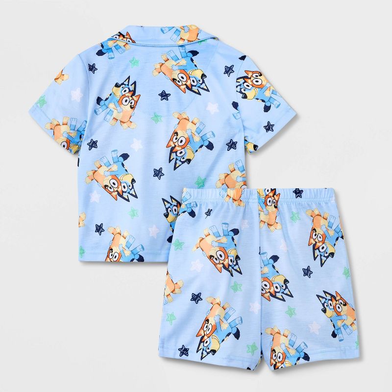 Toddler Boys' 2pc Bluey Pajama Set - Blue, 2 of 4