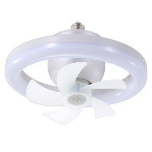 TOBILI Socket Ceiling Fan with Light and 360¡ã Rotating Ceiling Fan 3 Colors and 3 Wind Speeds - 1 of 4