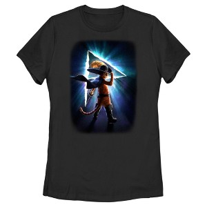 Women's Puss in Boots: The Last Wish Space Poster T-Shirt - 1 of 4