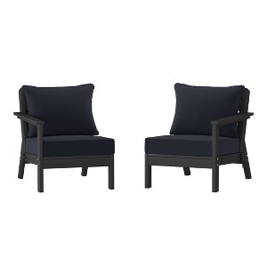 WestinTrends Avalon Outdoor Patio HDPE Sectional Sofa with Patio Cushions - 1 of 4