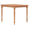 vidaXL Batavia Table Natural Teak Solid Teak Wood - 33.5" x 33.5" x 29.5" - 3 of 4
