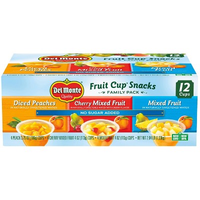 Del Monte Fruit Cup Family Pack - 12ct