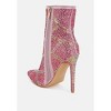 High Roller Rhinestones Embellished Stiletto Boots Women - 3 of 4