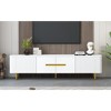 TIRAMISUBEST Minimalist TV Stand for TVs up to 85 Inches, Modern Entertainment Center Media Console with 4 Spacious Cabinets for Living room - 4 of 4