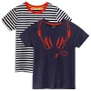 Mightly Toddler Fair Trade Organic Cotton Graphic Short Sleeve T-Shirt 2-pack - 2 of 3