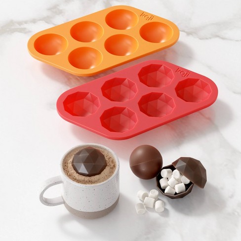 Brown And Pink Silicone chocolate Moulds, For Kitchen