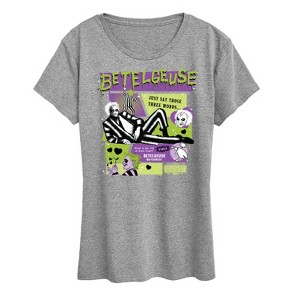 Women's - Beetlejuice - Beetlejuice Just Say Those Three Words Short Sleeve Graphic T-Shirt - 1 of 4
