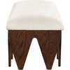 Meridian Furniture,Altair Velour Fur Fabric Bench - 4 of 4