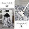 Washable Vintage Area Rug Non-Slip Non-Shedding Living Room Mat, Low Pile Oriental Medallion Floor Carpet, Indoor Foldable Soft Accent Rug - 2 of 4