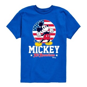 Boys' - Disney - All American Mickey Short Sleeve Graphic T-Shirt - 1 of 4