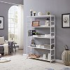68.9'' 5-Tier Home Office Bookcase Open Bookshelf Storage Large 5 Shelf Bookshelf Simple style bookshelf Furniture with Metal Frame -The Pop Home - 2 of 4