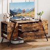 TV Stand up to 65 Inch TV, Modern Entertainment Center with 2 Storage Drawers & Side Open Shelves, TV Console Table, for Living Room, Bedroom - 3 of 4