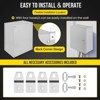 COZONY NEMA 4X Waterproof Steel Electrical Box, IP66 Dustproof, Outdoor/Indoor Electrical Junction Box, Lockable Junction Box - 4 of 4
