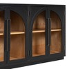 NicBex Buffet Cabinet with Storage Large Sideboard Cabinet Coffee Bar Cabinet with Artificial Rattan Door and Metal Handles - 4 of 4
