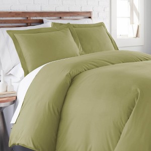 Southshore Fine Living Easy Care, wrinkle resistant, ultra-soft Duvet Cover Set with Shams - 1 of 4