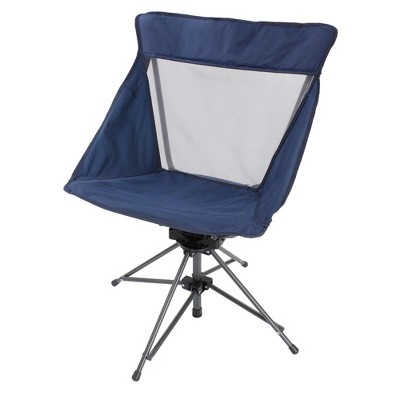 Zenithen Dark Blue Folding Backpack Outdoor Chair with Mesh Back