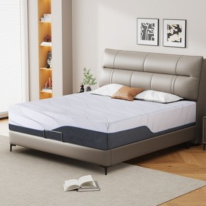 Dyonery Firm Memory Foam Mattress Twin XL Size  Premier Cooling Green Tea/Gel Bed-Mattress - 1 of 4