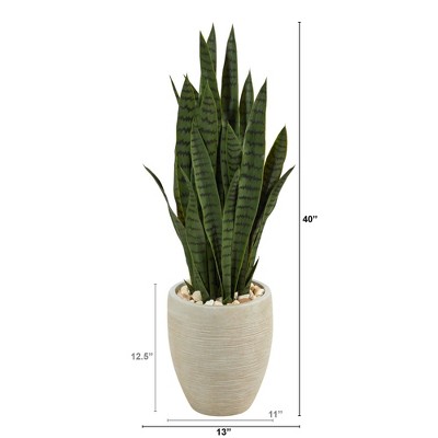 Verdant Fern 62" Outdoor Potted Artificial Plant