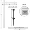 VINGLI 6' Vinyl PVC Real Estate Sign Post, Realtor Sign Post for Yard, Home for Sale Sign, 36" Arm Holds Up to 24" Sign - 3 of 4