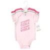 Hudson Baby Infant Girl Cotton Bodysuits, Incredible Me - image 2 of 2