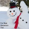 4E's Novelty 5 Piece Set Snowman Costume Kit - Top Hat, Shawl, Gloves, Carrot Nose - Fun Snowman Costume Adult & Kids Set for Christmas Holiday Fun - 3 of 4
