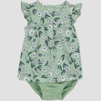 Carter's Just One You®️ Baby Girls' Floral Sunsuit - Green