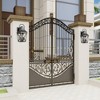 WELLFOR Outdoor Wall Porch Lights Fixtures with Clear Glass Shade Matte Black - 3 of 4