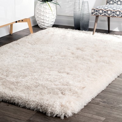 Ivory Bliss Tufted Handmade Shag Rug 4' x 6'