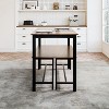 Home Imports Emporium 3-Piece Dining Table Set for 4 with Benches – Small Kitchen Table and Bench Set for Dining Room - 4 of 4