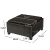 NicBex PU Leather Storage Ottoman Bench,Upholstered Storage Ottoman with Tray Top,Modern Storage Bench for Living Room,Bedroom - 3 of 4