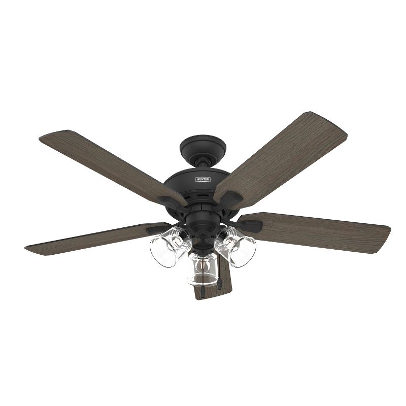 52" Rosner Ceiling Fan with Light Kit and Pull Chain (Includes LED Light Bulb) - Hunter Fan, 1 of 13