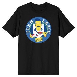 Ted Lasso Team Lasso Icon Men's Black T-shirt - 1 of 3