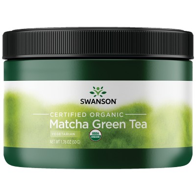 Swanson Certified Organic Matcha Green Tea 1.76 oz Pwdr