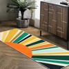Boho Rugs Washable Kids Rug Non Slip Nursery Rug Low Pile Floor Mat Soft & Non-Shedding Sunshine Carpet Colorful Rainbow Printed Indoor Rugs - 3 of 4