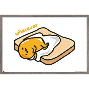 Trends International Gudetama - Whatever Framed Wall Poster Prints - 1 of 4