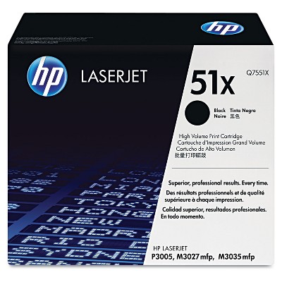  HP Inc. HP 51X (Q7551X) High Yield Black Original LaserJet Toner Cartridge 