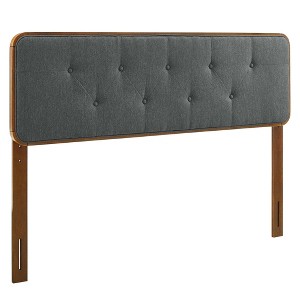 Modway Collins Tufted Twin Fabric and Wood Headboard - 1 of 4
