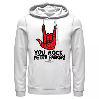 cooperar extremidades ligado Men's Marvel Spider-man: No Way Home You Rock Peter Parker Pull Over Hoodie  - White - Small : Target