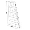 NicBex 57" Tall Modern Bookshelf with Open Shelves,5-Tier Ladder Bookshelf Organizers,Sturdy Display Rack for Living Room,Office - 3 of 4